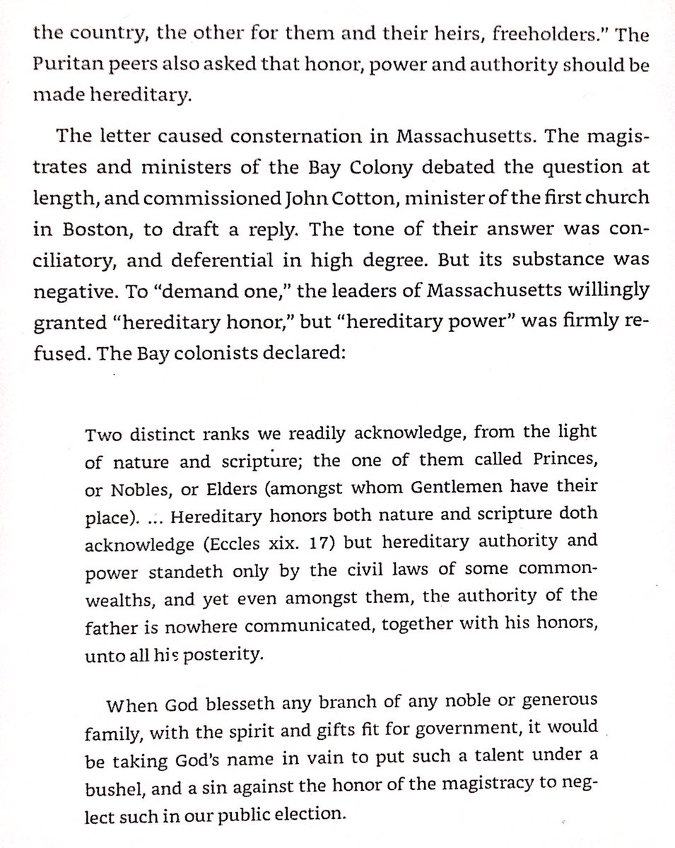 Puritans deliberately excluded both upper and lower classes from settling in Massachusetts. They were an unusually middle class society of artisans, merchants & yeomen.