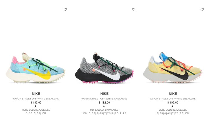 Wmns Off-White x Nike Vapor Street available again on LVR for 20% off with code LVR20  https://bit.ly/2CGmEef 