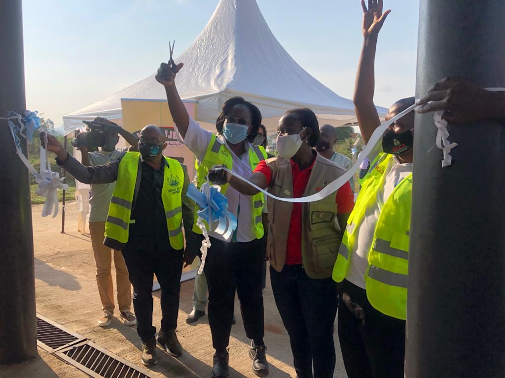 The Lubigi Fecal Sludge Loading Bay is officially opened by KCCA ED Dorothy Kisaka <a href="/KCCAED/">Sharifah Buzeki</a> 
 Special thanks to <a href="/KCCAUG/">Kampala Capital City Authority (KCCA)</a> @weyonje <a href="/min_waterUg/">MINISTRY OF WATER AND ENVIRONMENT 🇺🇬</a> <a href="/nwscug/">NWSC 🇺🇬</a>

#WorldCleanupDay #KampalaWeyonje
