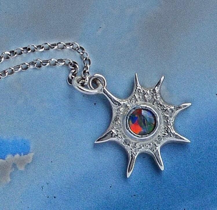 This beautiful Nebula pendant from Annika Burman is available at the <a href="/JeDeCo/">JeDeCo</a>
store right here at Oxo Tower Wharf. The pendant contains a beautiful opal triplet to brighten up your weekend. 

Visit jedeco.co.uk or come pay them a visit to find out more!