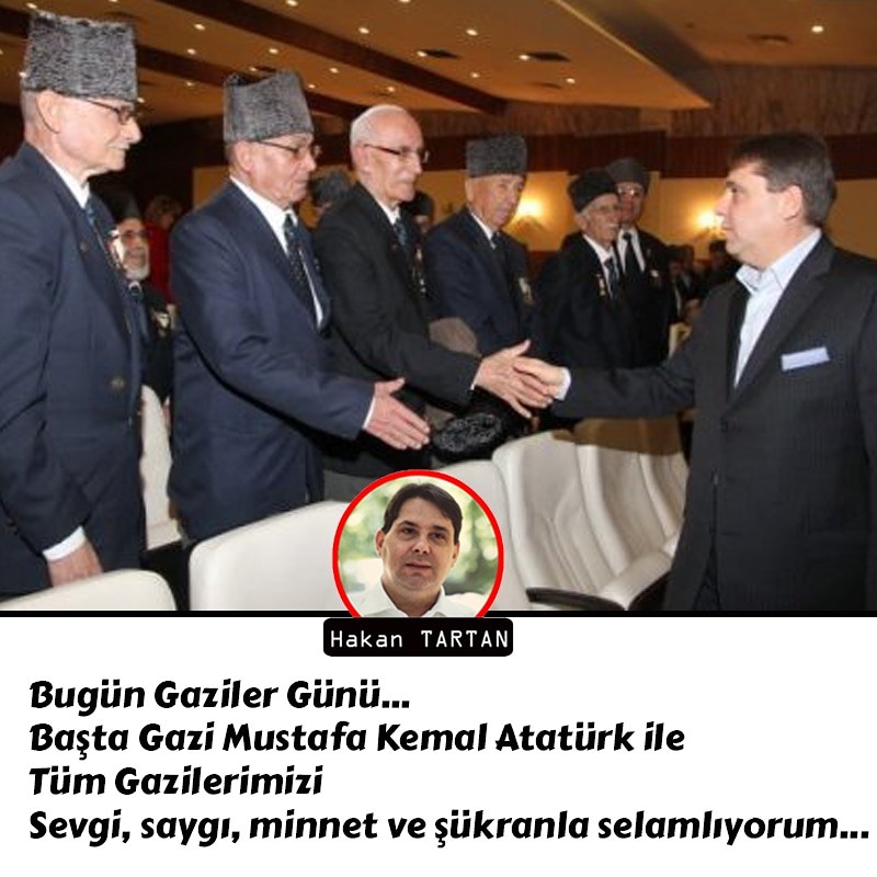 Bugünde yüce önder Gazi Mustafa Kemal Atatürk’ün kimliğinde tüm gazilerimizi ve yakınlarını sevgi, saygı, minnet ve şükranla selamlıyorum...
#19EylülGazilerGünü #GazilerGünü #GaziMustafaKemalAtatürk