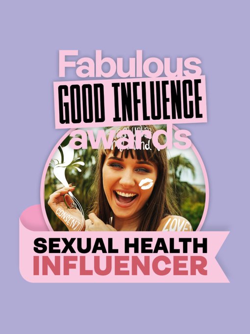 Excited to be nominated for the @Fabulousmag #GoodInfluenceAwards under the Sexual Health category! Vote<a class="tags" target="_blank" title="On Twitter" href="/?out=eyJ0eXAiOiJKV1QiLCJhbGciOiJIUzUxMiJ9.eyJpYXQiOjE3MjIwMjM1NTYsImlzcyI6InR3cG9ybnN0YXJzLmNvbSIsIm5iZiI6MTcyMjAyMzU1NiwiZXhwIjoxNzUzNTU5NTU2LCJyZWRpcmVjdF91cmwiOiJodHRwczovL3R3aXR0ZXIuY29tL0ZhYnVsb3VzbWFnIn0.yZknjs3Ezhcr9UFeouV2mkrTf7cZYrsZY6G8A-tSs5qHCXeZeMgys1aiRMVs8gqfrqq-_sgnF5tX9L4nwi1z1Q">@Fabulousmag</a><a href="/tag/goodinfluenceawards"class="tags">#GoodInfluenceAwards</a>