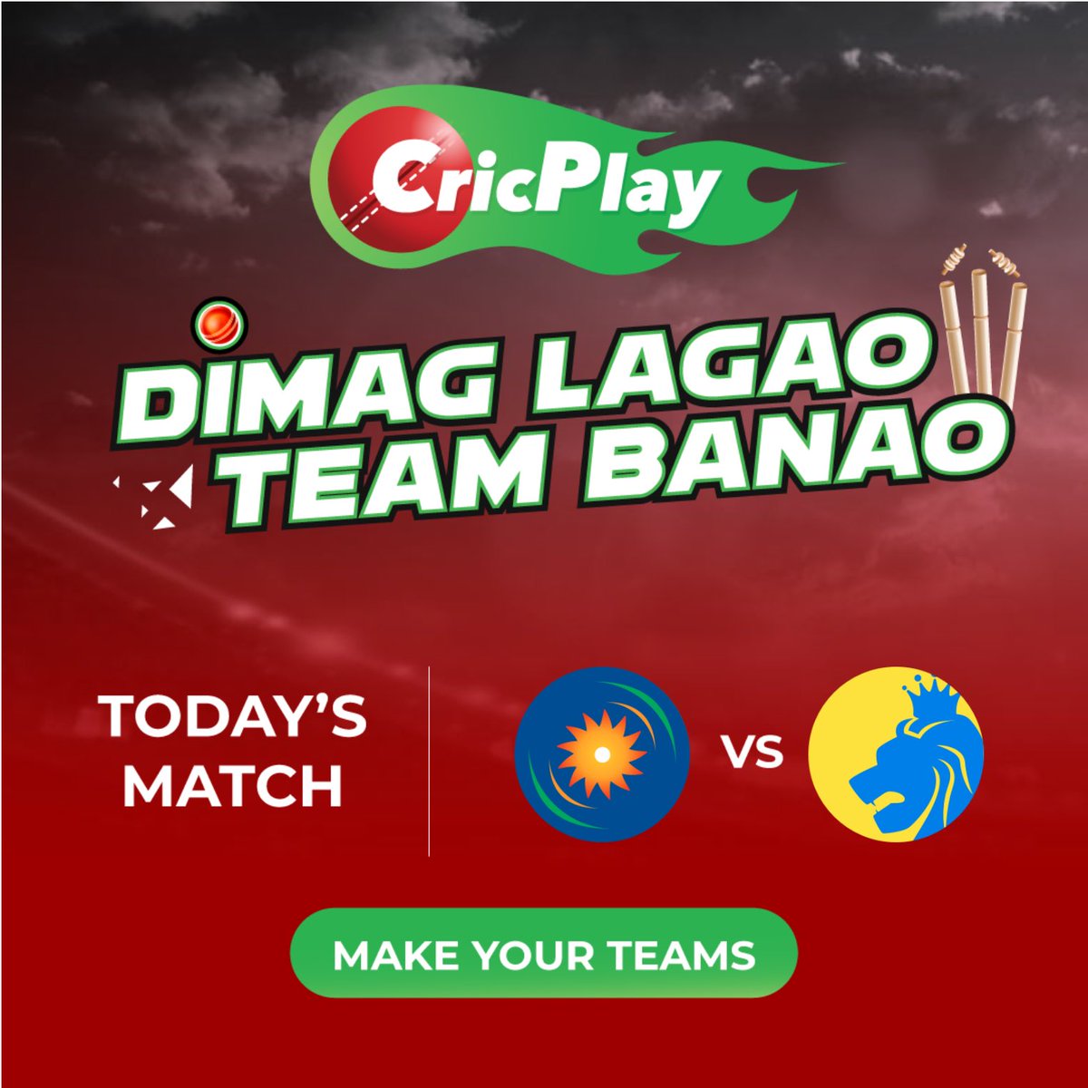 The wait is over! #T20 season is back.
Put your brains to make the best team and win big.

#Create your teams for the match for FREE on <a href="/CricPlay/">CricPlay</a> now ➡️ bit.ly/39VNjQc

#CricPlay #DimagLagao #MIvsCSK #ipl2020 #ipl