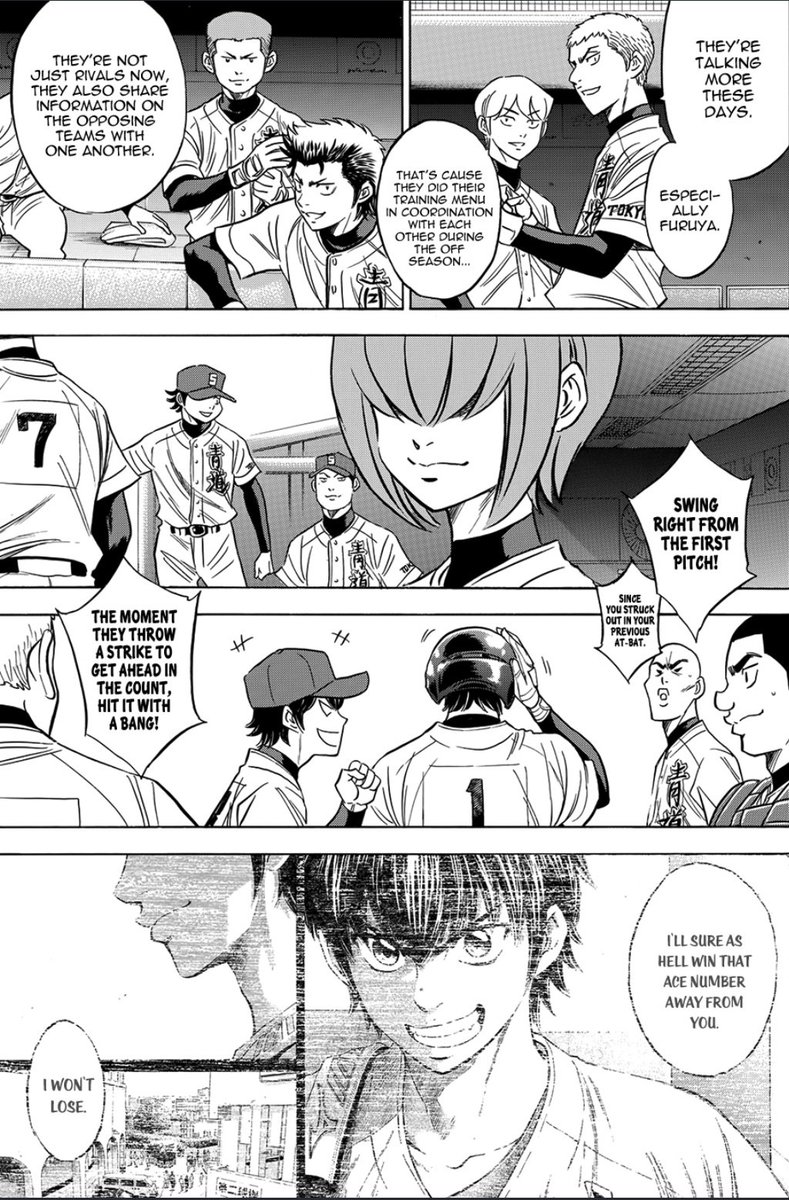 i still need to know what happened in winter camp exactly what was it that pushed furuya to be more comfortable with eijun i need to know i mean yeah6 they were friends before just not as obvious but now its so glaring when ppl acknowledge how furuya is more open