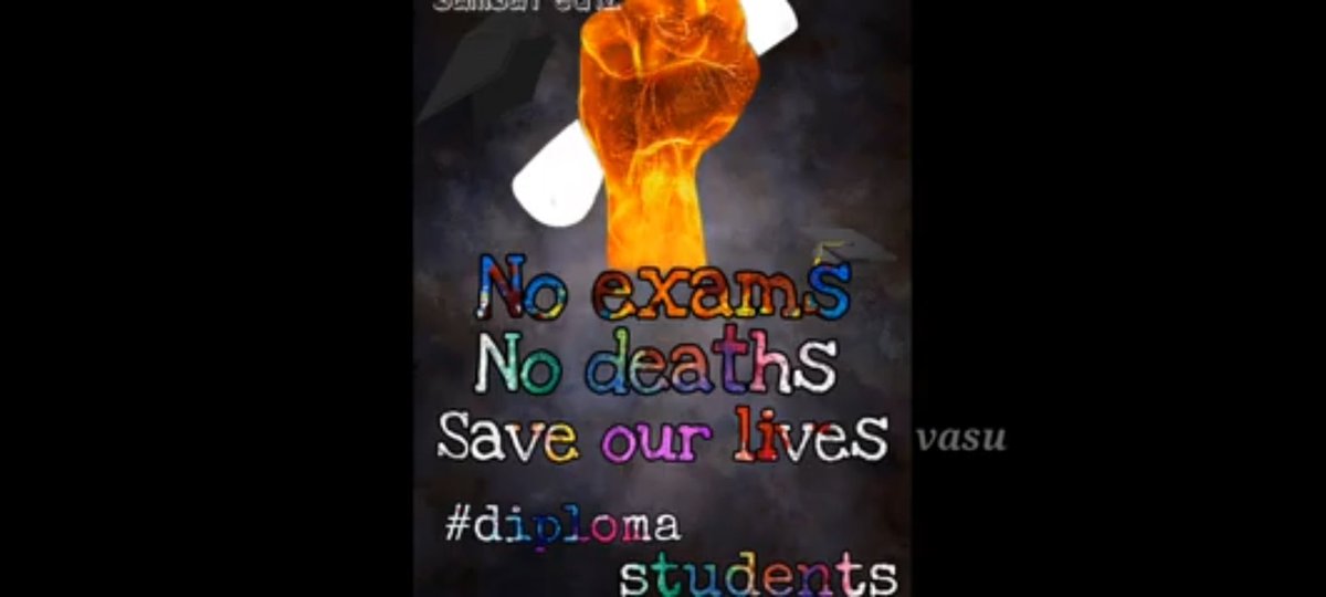Viswakanth11's tweet photo. #canceldiplomaexams 
#PMModi 
#cmjagan
#GetMitchorDieTrying 
#USAExposed 
Plz cancel diploma exams in ap https://t.co/pc2KiTJJDn