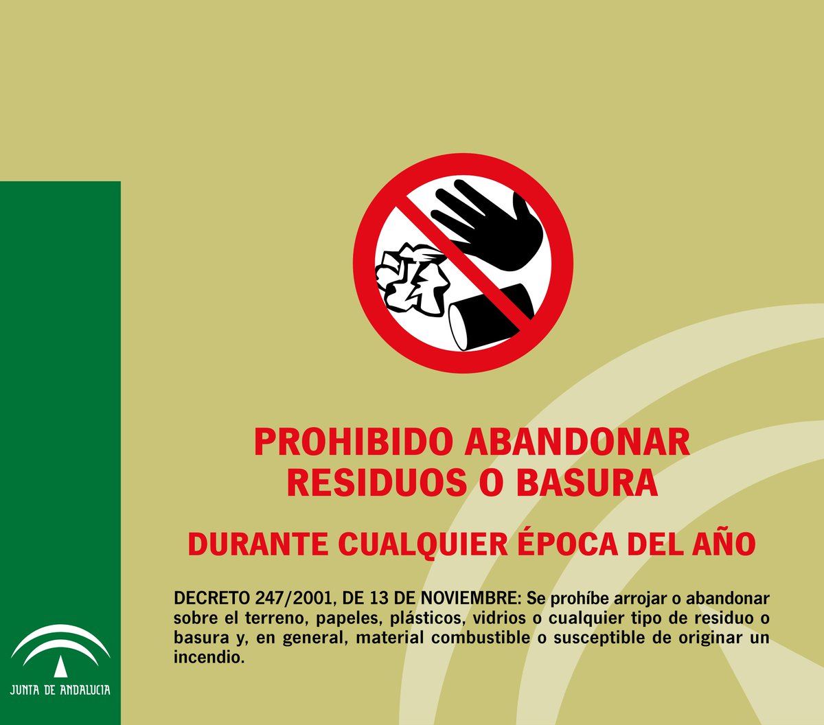 Buenos días y #FelizSábado. A pesar de la lluvia y del calendario... NO TE CONFÍES. Hasta el 15 de octubre, tenemos periodo de RIESGO ALTO DE INCENDIOS. 
RECUERDA:
⛔ El uso del fuego en espacios forestales y de influencia
⛔ El tránsito de vehículos a motor
⛔ Abandonar residuos
