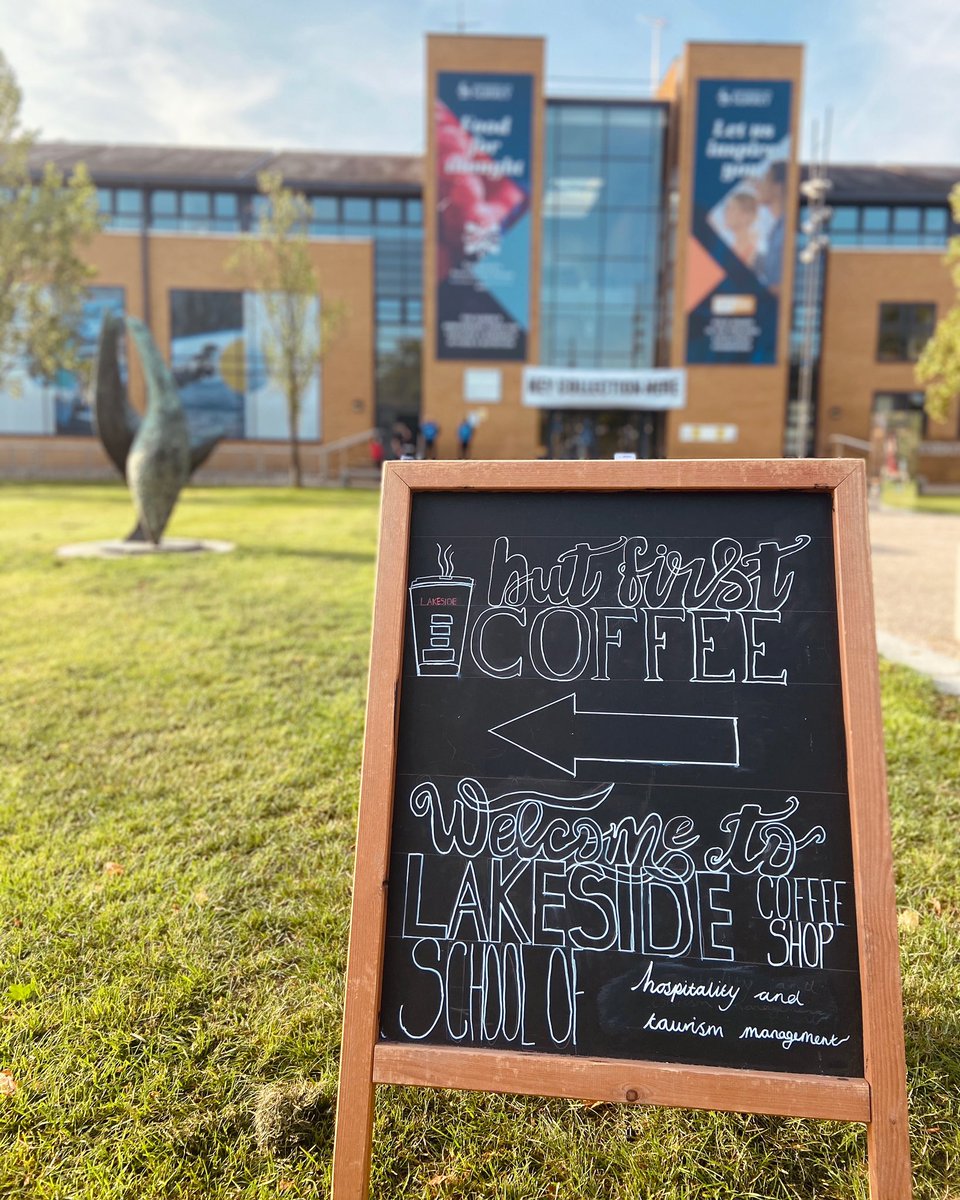 But first, COFFEE! ☕️ Welcome to The Lakeside Coffee shop, School of Hospitality &amp; Tourism. We look forwards to welcoming you this weekend 😍<a href="/SHTMatSurrey/">SHTMatSurrey</a> <a href="/UniOfSurrey/">University of Surrey</a> <a href="/SurreyUnion/">SurreyStudentsUnion</a>