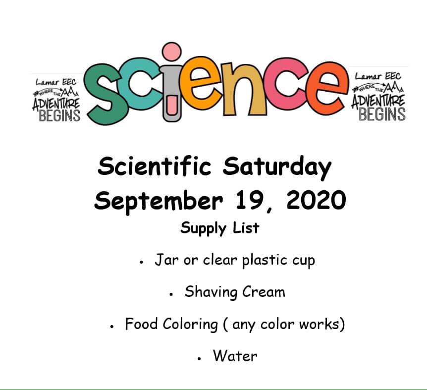 Our first ever Scientific Saturday is posted on our Facebook page!  Be sure to check it out!!