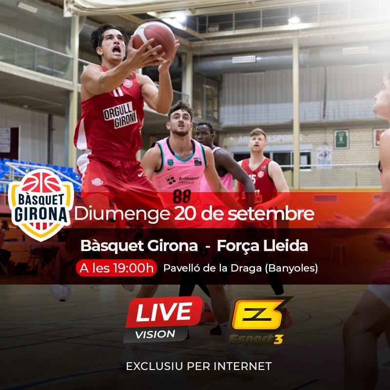 livevision_pro's tweet photo. Diumenge producció de bàsquet per a ESPORT 3 del partit amistós entre el Bàsquet Girona i el Força Lleida, en directe a les 19h!🏀📺 #tv #produccio #basquet #tv3 #esport3 #livevision https://t.co/lsG5IDfnRQ