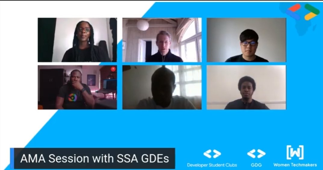 WTMKampala's tweet photo. AMA Session with SSA GDEs at the #SSACommunitySummit20
You don't need to be exceptional to join the @GoogleDevExpert!
Just have the passion of sharing knowledge, share your expertise during events in the local google communities, be active on platforms like Stack overflow & .. https://t.co/5P29iaQJXV