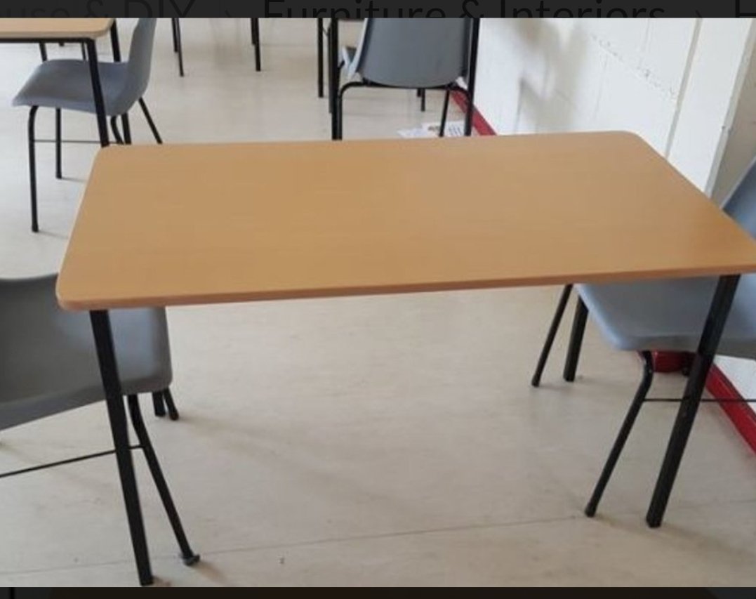 Looking for a table to study at or working from home? Whatever your like! We have lots of double desks size 60cm x 120cm free to a good home 📚🎒 if you are interested or know of anyone looking for a desk to work from contact us by email on info@pct.cdetb.ie <a href="/CityofDublinETB/">City of Dublin ETB</a>