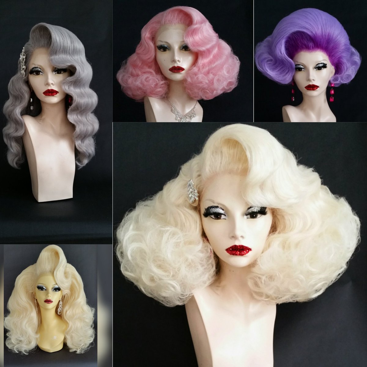 AKWigDesigns's tweet photo. Some of our recent  creations.😆 https://t.co/wsGmldACxX