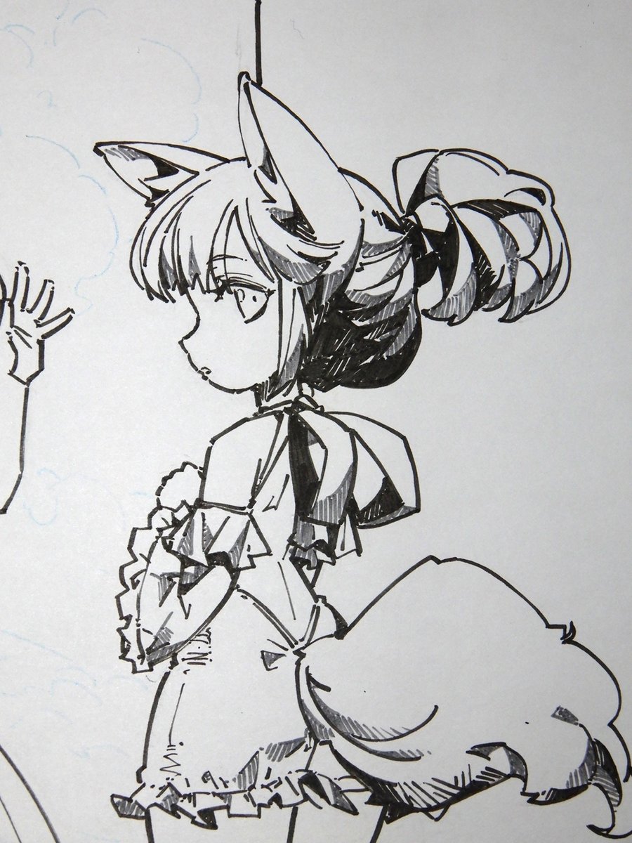 線画。 