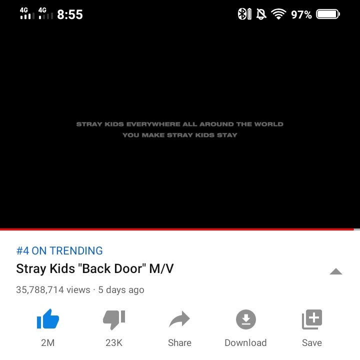 9:51 PM KST— 35,788,714 views @Stray_Kids  #StrayKids  #스트레이키즈