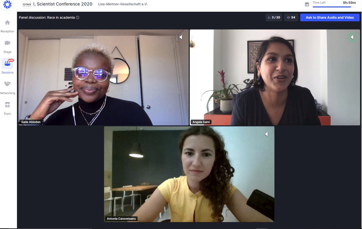 What are the key aspects in #science and #academia we could target to make it less racist? Join the panel discussion with 𝗔𝗻𝗴𝗲𝗹𝗮 𝗦𝗮𝗶𝗻𝗶 and @sadieonscience , moderated by 𝗔𝗻𝘁𝗼𝗻𝗶𝗮 𝗖𝗮𝗿𝗮𝘃𝗲𝘁𝗲𝗮𝗻𝘂

#iscientist20  #racism in #academia <a href="/AcademicChatter/">Academic Chatter™</a>