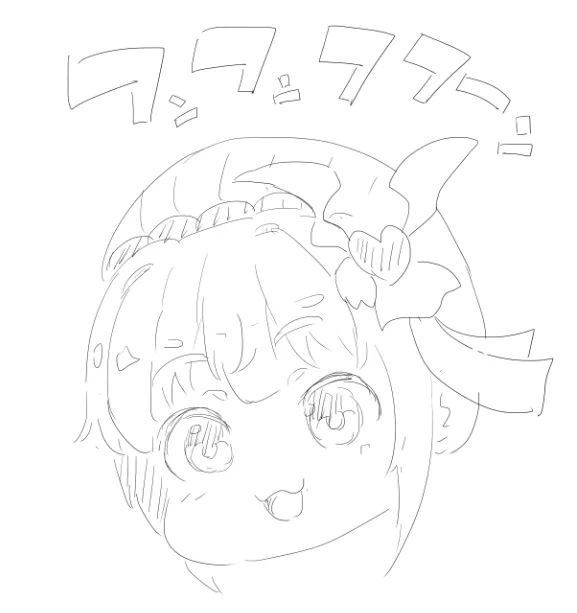 簡素描き:フレちゃん② 