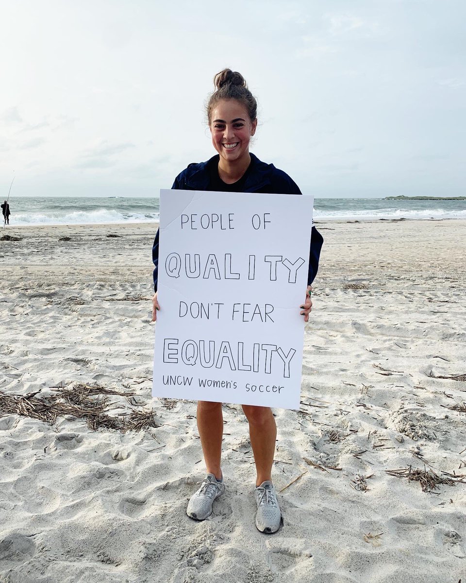 UNCWSoccer's tweet photo. We won’t be silent. United &amp; speaking up. #raceagainstracismuncw https://t.co/TmiPlE1cUG