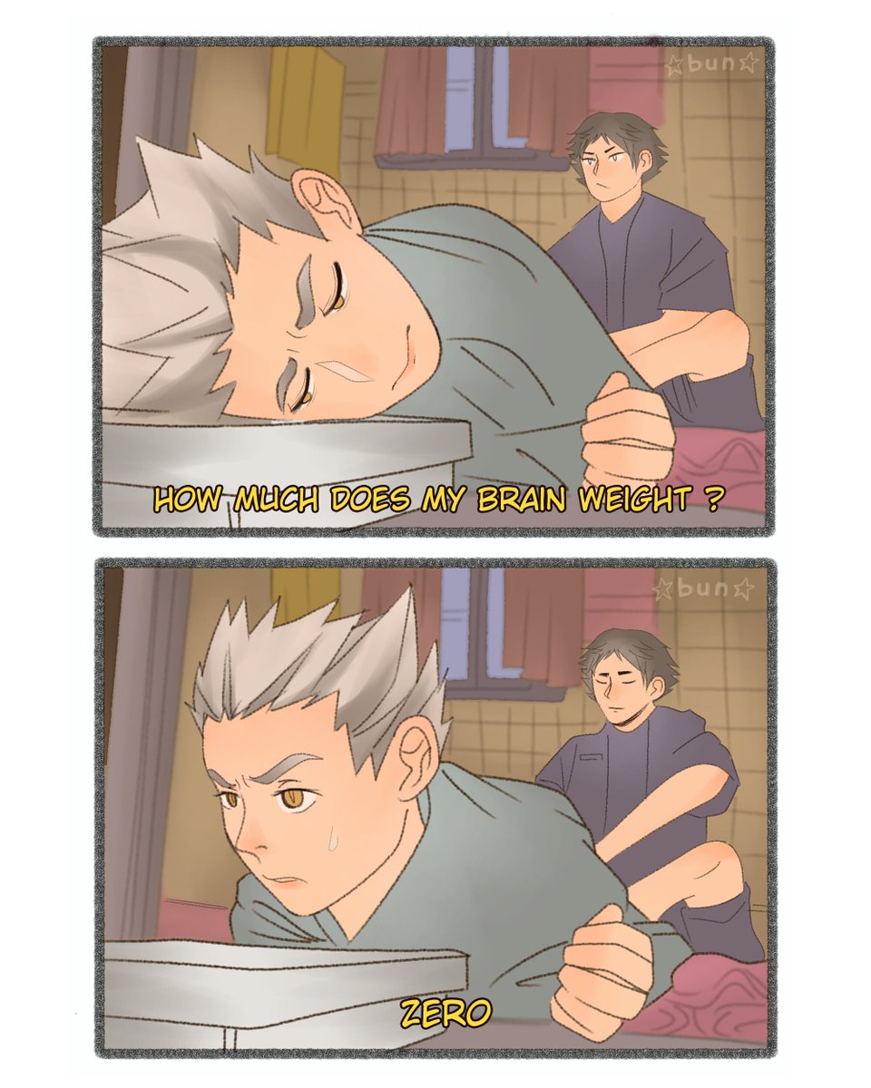 Intelligent +100 
#Haikyuu #haikyuumemes #BokuAka 