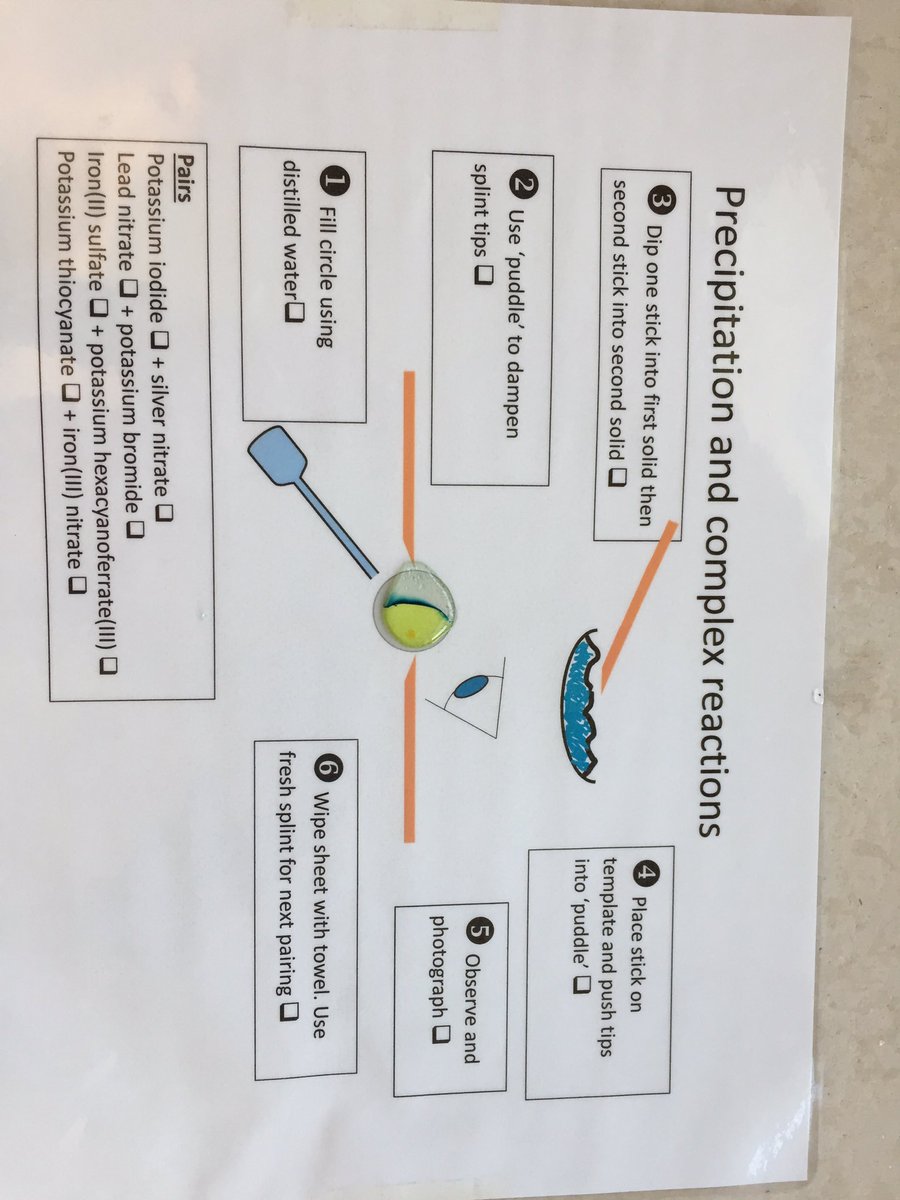 oundlechem's tweet image. Had a lovely morning with my Yr10 making puddle precipitation using integrated practical instructions v1. Results from some were impressive. @UncleBo80053383 @dave2004b