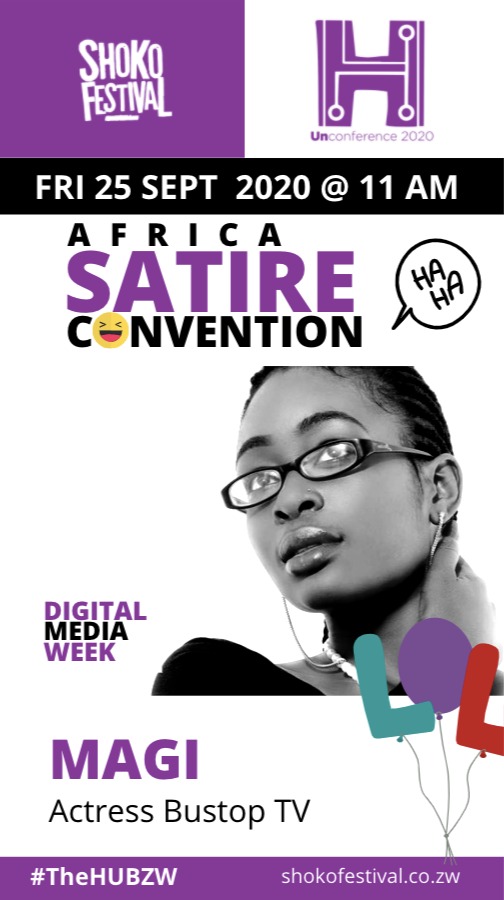 zikomenard's tweet photo. Africa Satire C😀nvention 1st edition on 25-09-20, get ready for some comic relief!!! 🔥
#Shoko2020
#DigitalMediaWeek
#TheHubZW https://t.co/JfIZR71Ewl