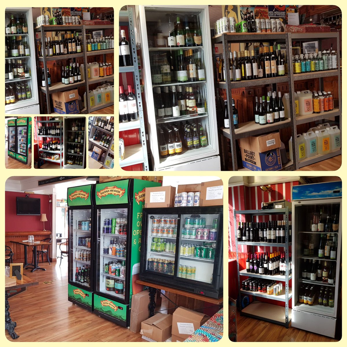 YewTreeTerenure's tweet photo. Oir little off license will be open from 1pm until 6pm today. Great Irish beers,  4 for 10, 4 for 12 and mixed cases ready to go. https://t.co/uPB955u8yM