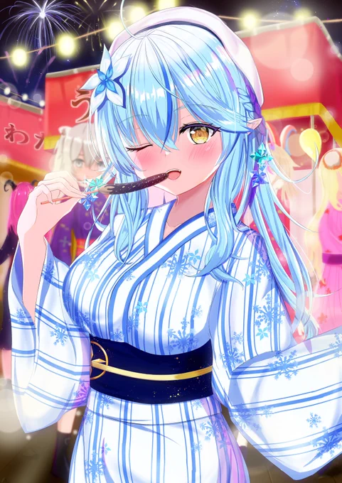 お祭りラミィちゃん☃️
夢の世界ではみんな一緒に……
#らみあ〜と 