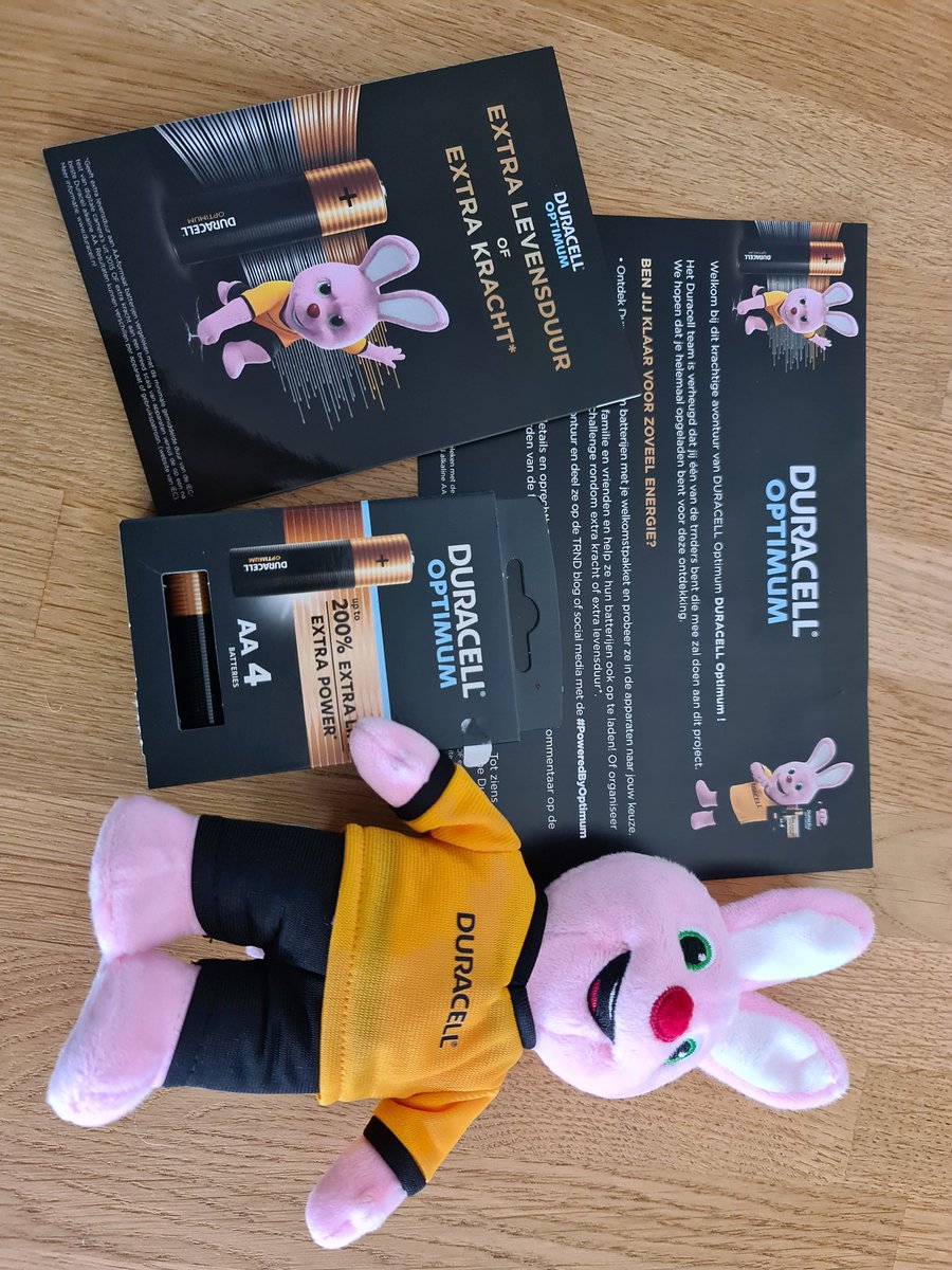 Uitgeloot om de nieuwe batterijen van Duracell te testen! Power on!! 
#DuracellOptimum #PoweredByOptimum