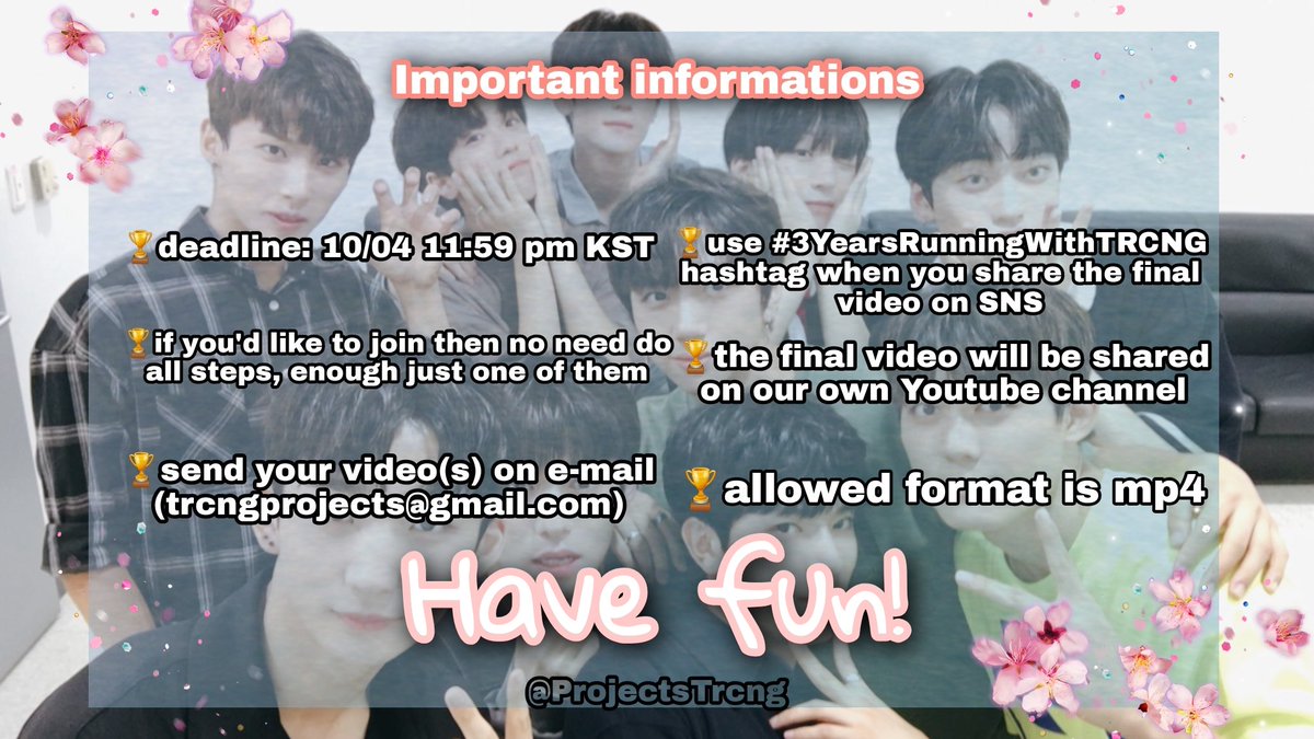Important information about our project. Please, make sure you attention for these things too!  #3YearsRunningWithTRCNG  #TRCNG