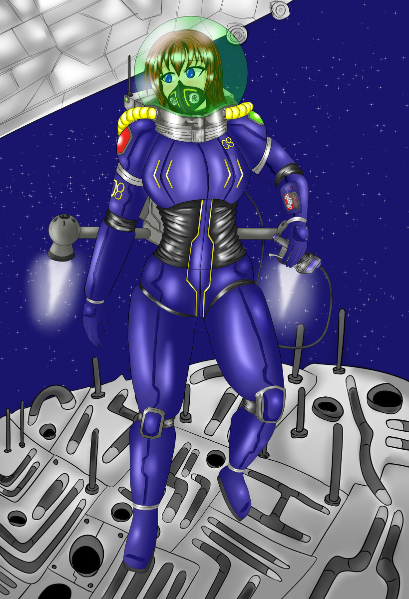 Nz Nari3365 V Twitter 宇宙服描いてみた 女の子 バブルヘルメット 宇宙服 T Co Xsjhl1ui
