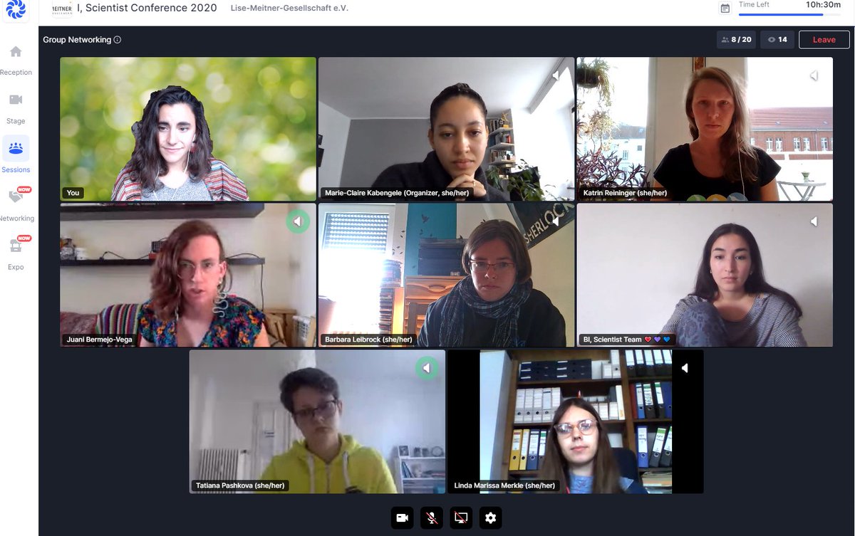 We are networking with <a href="/queenofquanta/">Dra Jara Juana Bermejo-Vega 🏳️‍🌈🍉 La Cuántica</a>  at the "Group networking session". Join us!  #iscientist20 #iscientistVIRTUAL
