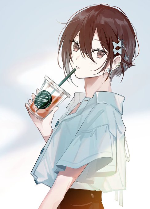 「drinking simple background」 illustration images(Popular)