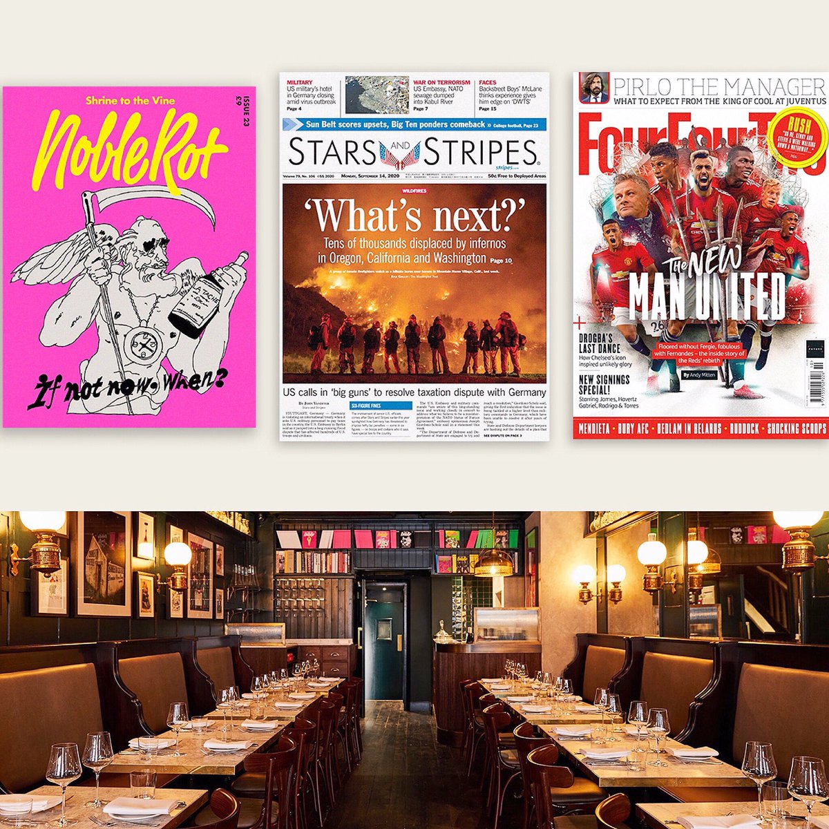 🍷👮🏽‍♂️⚽️ The Stack this week:

monocle.com/radio/shows/th…

I visit the new beautiful Noble Rot Soho and speak to the founders of <a href="/noblerotmag/">Noble Rot Magazine</a> , plus I speak with Ernie Gates from military newspaper <a href="/starsandstripes/">Stars and Stripes</a> and <a href="/JamesAndrew_/">James Andrew</a> the editor of football title <a href="/FourFourTwo/">FourFourTwo</a> 📻
