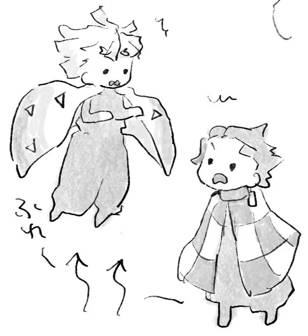 すかぃをちょっとやってみたけどきれいだった〜 (おかおこわいなぁとおもっててすまない 動かしたらかわいかったよ)
これははねを着て(?)戸惑うたんぜん 