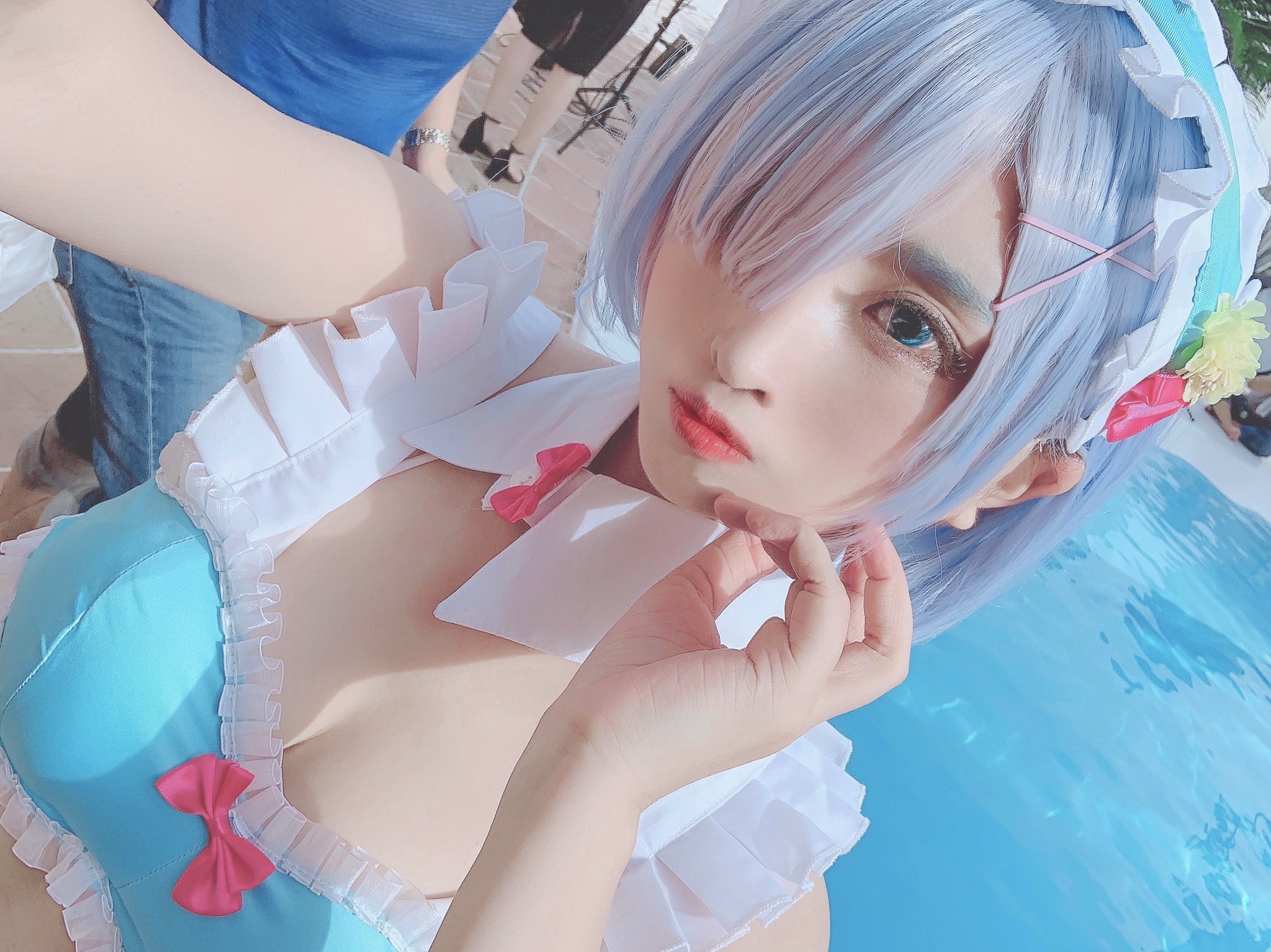 画像,💙リゼロ／レム💙念願のスタジオアズで撮影してきた❤️ https://t.co/JDClF6tvOD。