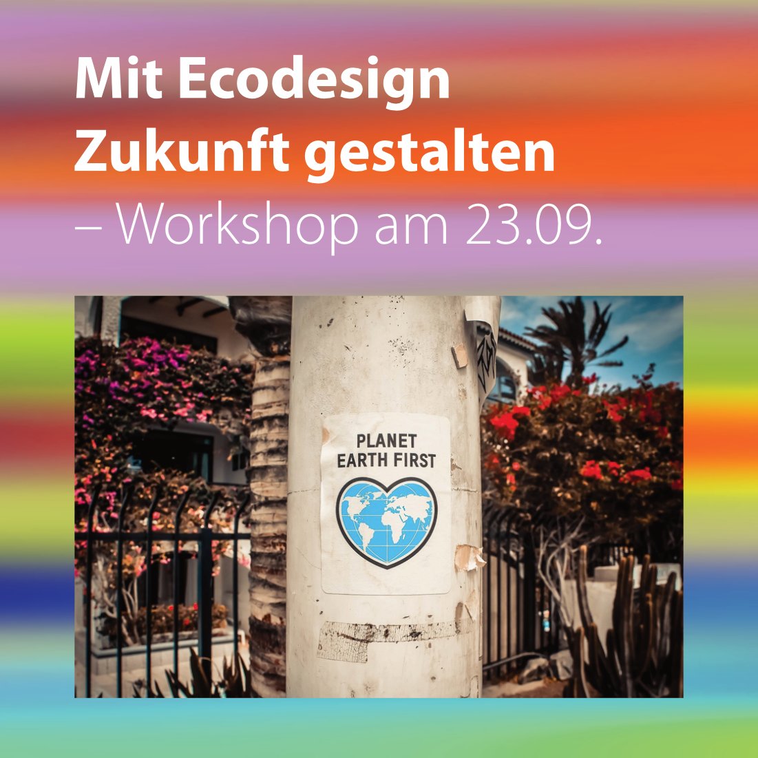 Am 23.09. bietet <a href="/BiancaSeidelCon/">TURN YOUR VISION</a> den Workshop „Mit Ecodesign Zukunft gestalten“ im Rahmen des #oekorausch Festivals in der <a href="/diehehlerei/">Hehlerei</a> an.

Du willst dich zu diesem Thema weiterbilden und ins praktische Arbeiten kommen? Dann melde dich noch fix an 👉 aka-tex.de/aka 🤗