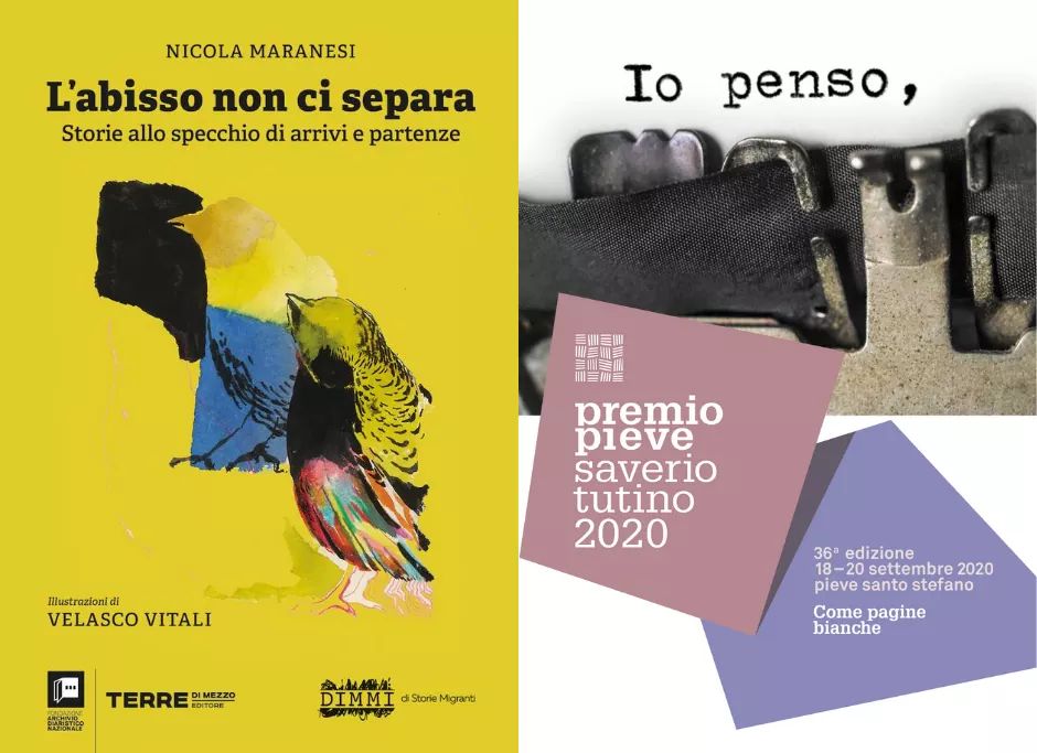 DanieleSportapp's tweet photo. Stamattina, nel secondo giorno del #premiopieve 2020, "L'abisso non ci separa - Storie allo specchio di arrivi e partenze" dell'amico Nicola Maranesi Terre di mezzo, 2020. @archiviodiari @nicomara7

#premiopieve https://t.co/CWPN6njpWC