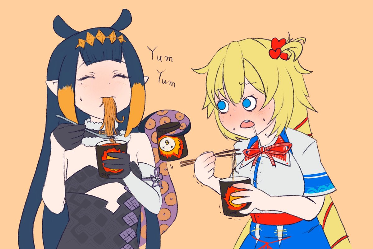 0taswitch0's tweet image. Fire noodles RTA
#inART #はあとArt