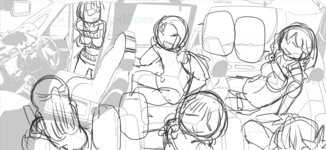 こういう日常的なシーン描くの楽しい 