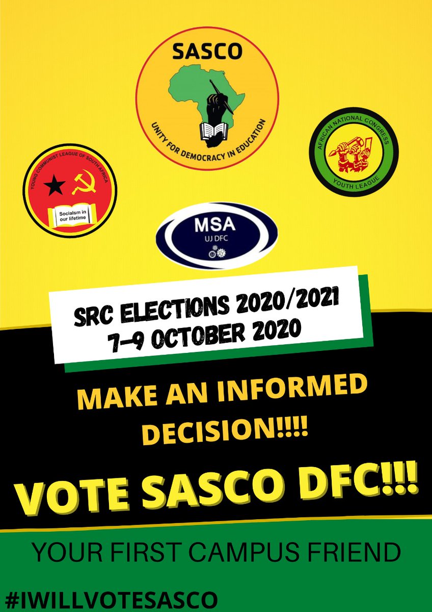 ujdfc's tweet photo. Your voice matters! Partake in the upcoming UJSRC Elections and vote for SASCO. #iwillvotesascoujdfc #voteSASCO          #WhatsApp https://t.co/vjuVDmn2Zd
