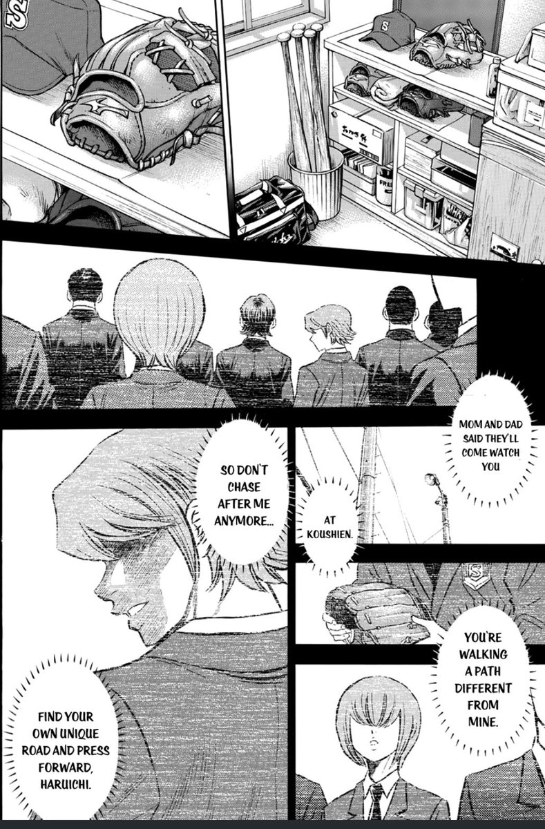sobs at any kominato sibling interaction + anything that talks abt thwir relationship bcs even if haruichi were to take a "diff path" from ryosuke he still considers his brother in eveyrhtung he does, still wants him there and his acknowledgement in his own way i