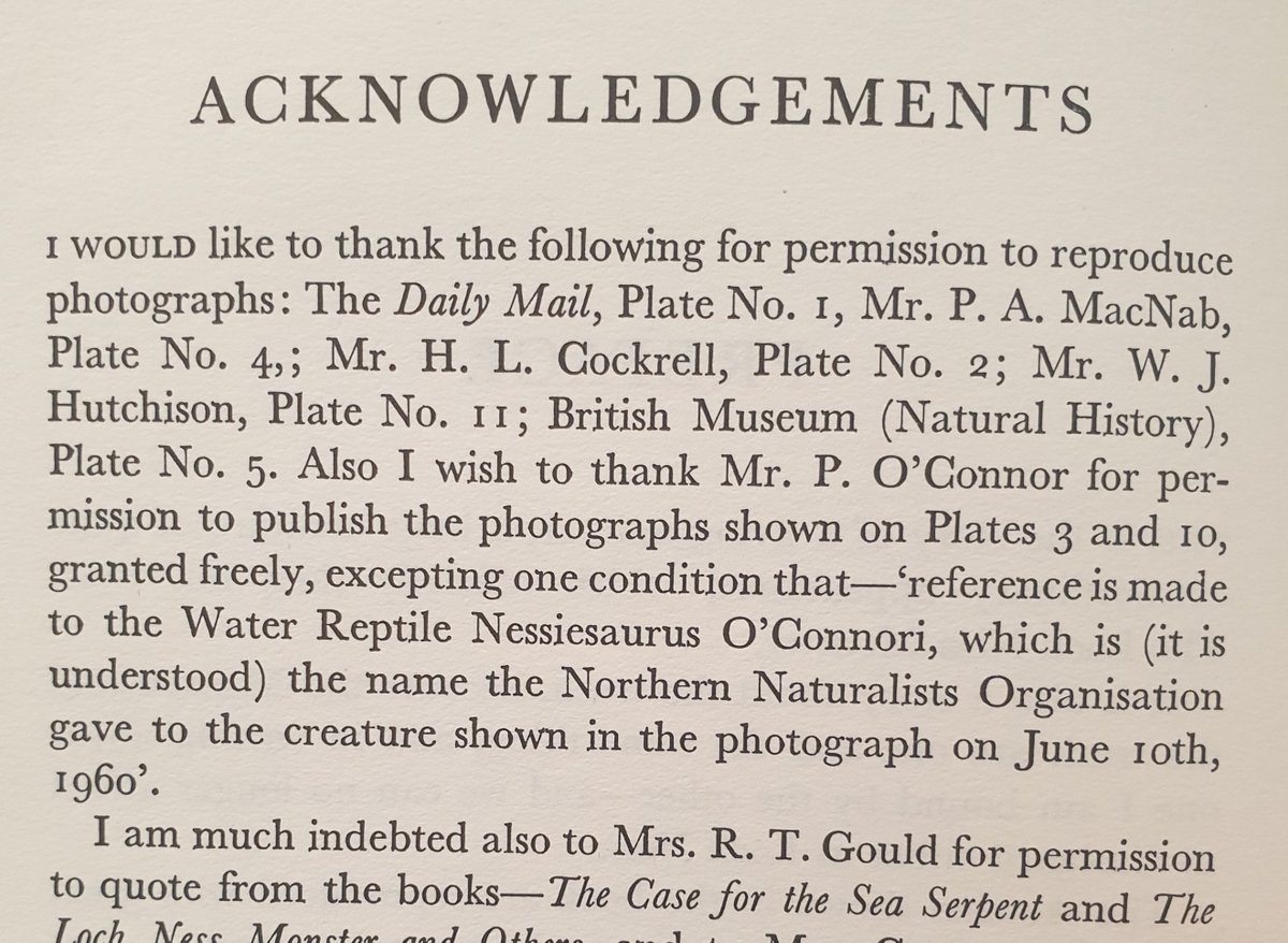 Dinsdale did this, but only in the acknowledgments section, not in the main text. Clever, since it was then tucked away and mostly ignored and missed…