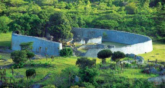 The Great Zimbabwe state survived for over 200 years from the 1220s to the 1450s. The stone walls still stand today. Subjects paid tribute to MAMBO