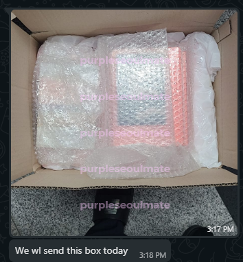 purpleseoulmate's tweet photo. α | #PSMPHUpdates #PSMPHProofs
π« In transit na rin to PH si KRB2π¦ (Memo and Notes) π₯³ ETA is 3-5 weeks ulit. Thank you for your patience πββοΈ https://t.co/jgmsBDoW9X