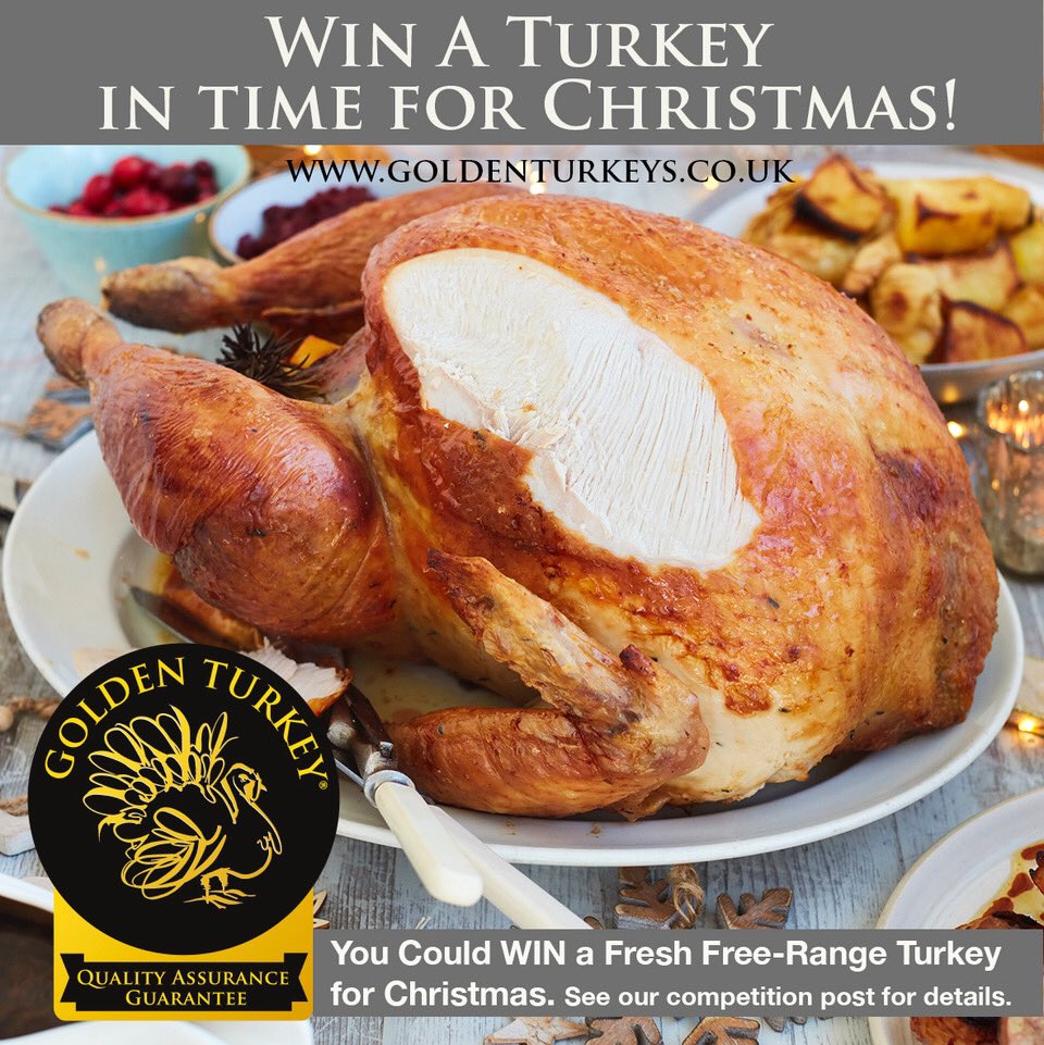 #Competition #WIN a Turkey in time for #Christmas!
 
ENTER by Commenting below, 
your favourite turkey #recipe from here goldenturkeys.co.uk/left-over-chri… 👇🏻
Follow &amp; Share - so friends &amp; family can enter!
Competition Closes: 04/10/2020
T&amp;C’s apply - See website.
Winner randomly drawn