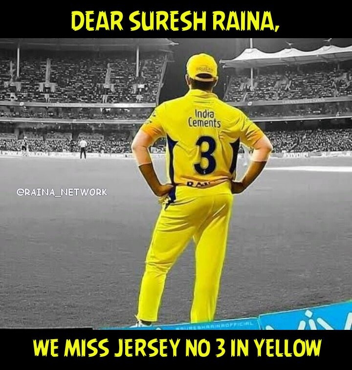 raina jersey