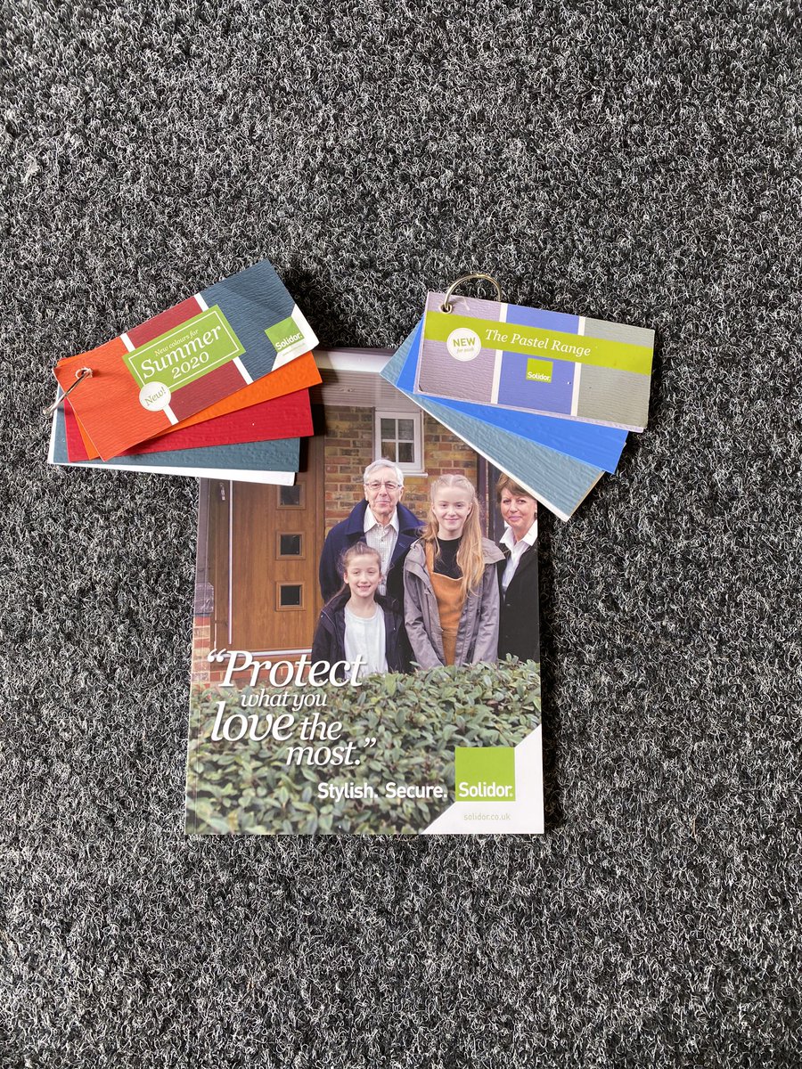 PDSWindows's tweet image. @SolidorLtd @GraceMullock @JoneseyLucy Love the new colours!! 🎨 could you please send another 2 of the new colours! And another box of these brochures always come in handy! Cheers