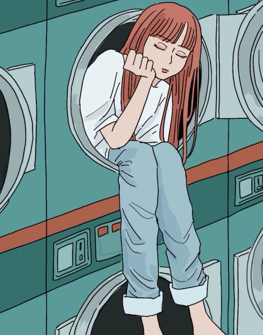 「女の子 洗濯機」のTwitter画像/イラスト(新着)