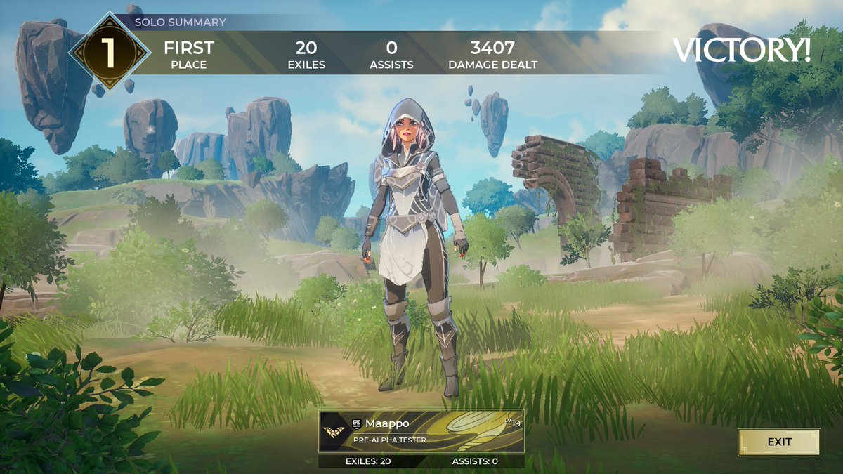 Mapo_whatever's tweet image. My first 20 kills + 3.4k dmg in solos since launch Pog (Tempest + Fire offhand)