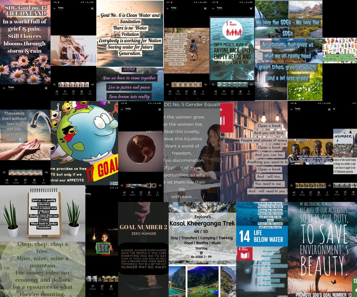 I wonder if we could show all we have our benevolent Students are doing to show what they feel and what we must to! <a href="/RiseUp4SDGs/">SDG's : The Rising</a> <a href="/sdgchoupal/">@sdgchoupal #CollectiveSDGAction</a> <a href="/edu_sdg/">SDGEduChoupal @sdgchoupal</a> Videos, posters, raps and what not... Hats off to all of them. <a href="/Manjind0802/">Manjinder Kaur</a>