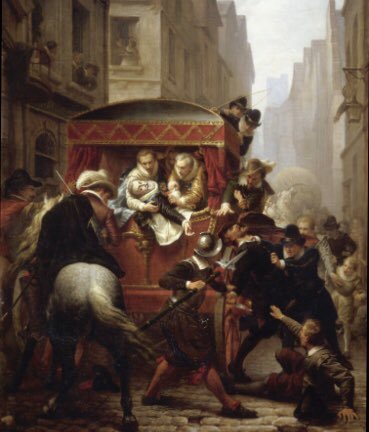 Tableau représentant l’assassinat du roi Henri IV par Ravaillac  (1610)